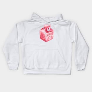 Sparkly Strawberry Milk Kids Hoodie